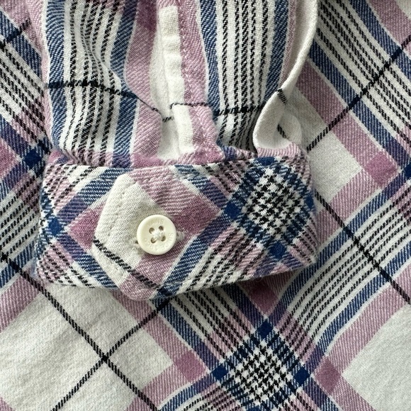 Vans Women’s Box Car Cropped Flannel Button Down Size XL - Picture 10 of 10